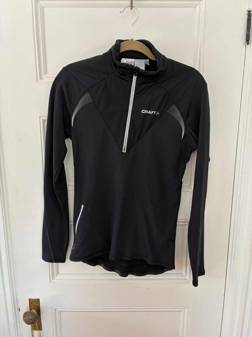Craft Black Reflective Half-Zip Training Top